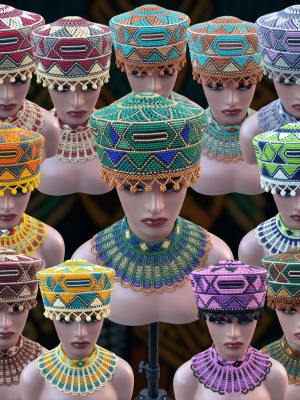 Beaded Crown Hat