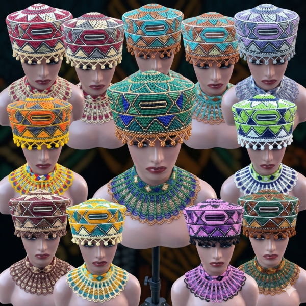 Beaded Crown Hat